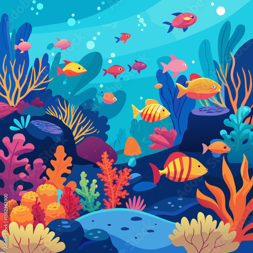 seamless pattern with fishes
