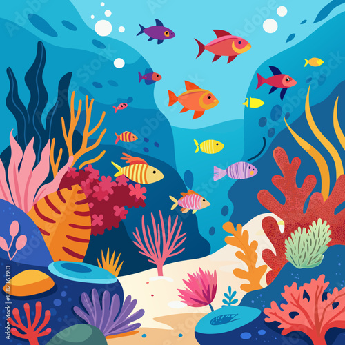 seamless pattern with fishes