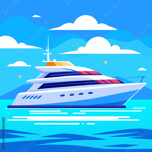 cruise ship on the sea