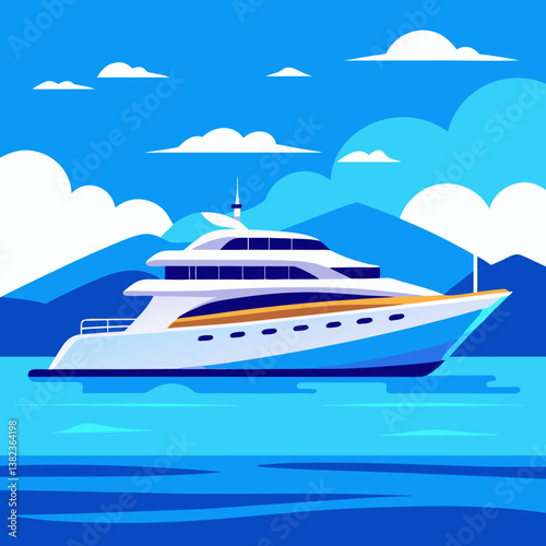 cruise ship on the sea