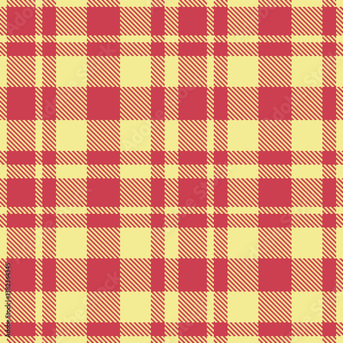 Wallpaper Mural Vibrant dark cream and Smoky faded red Seamless Tartan Fabric Design Torontodigital.ca