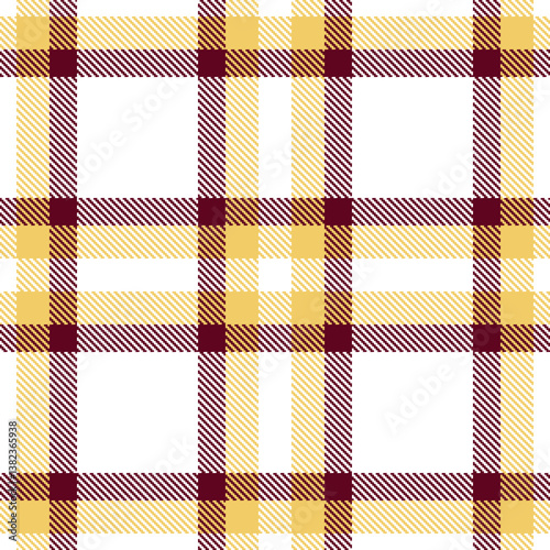 Elegant Pastel white & Highland light mustard Seamless Tartan Fabric Design