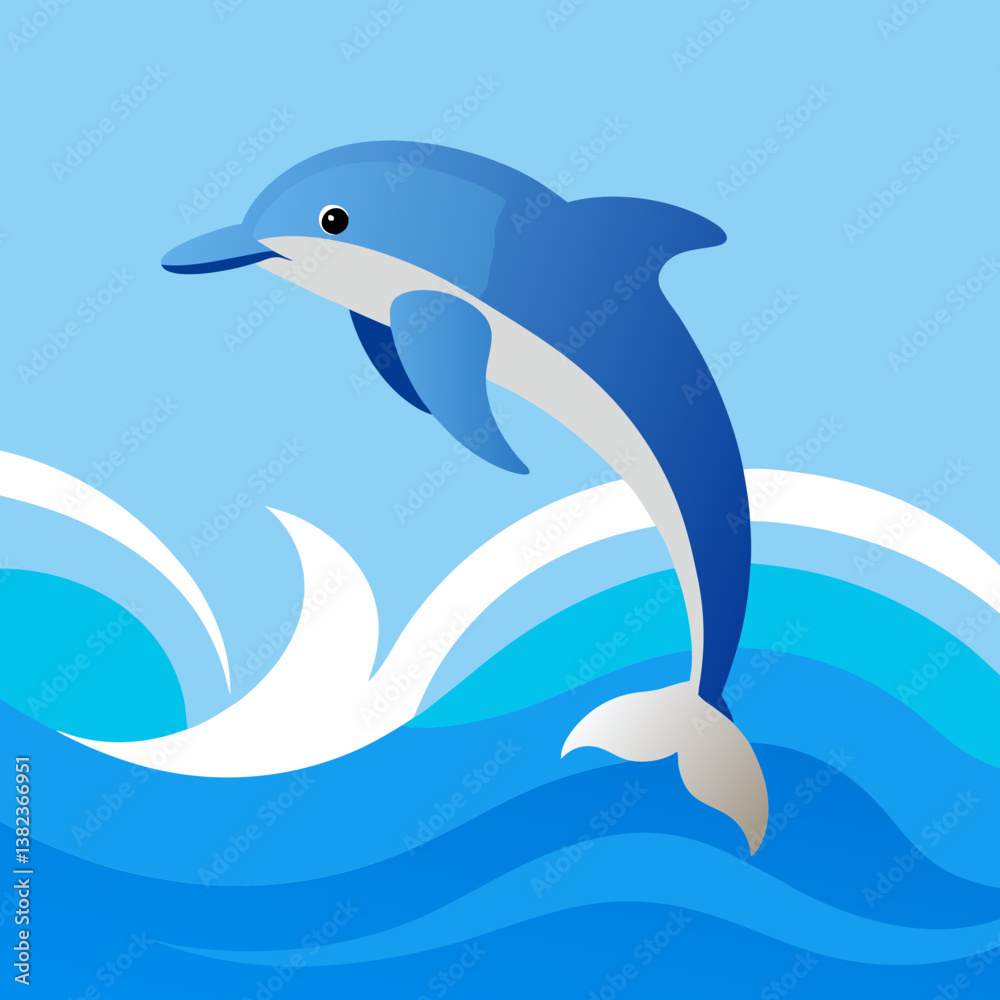 Fototapeta premium dolphin jumping out of water