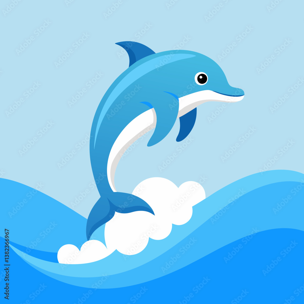 Obraz premium dolphin jumping out of water