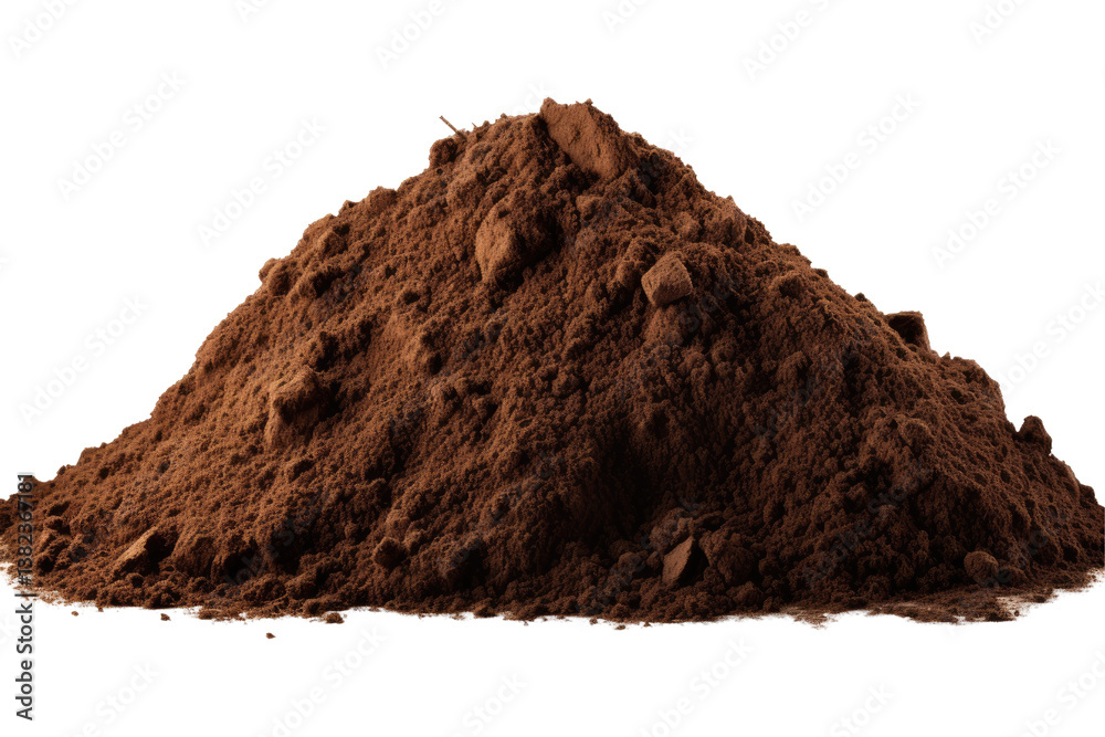 Isolated Soil Pile on transparent background Isolated Soil Pile on transparent background