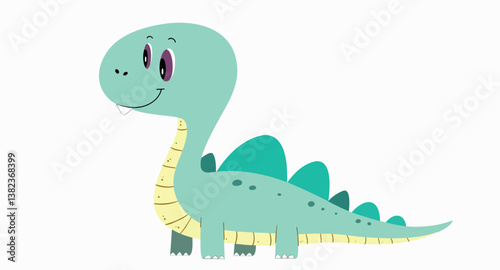 friendly cartoon dinosaur