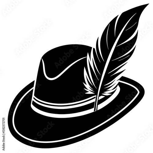 vector illustration of a feather