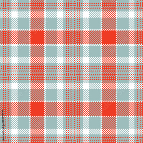 Wallpaper Mural Elegant Seamless Tartan featuring Bright cool grey and Pale red orange Fabric Design Torontodigital.ca