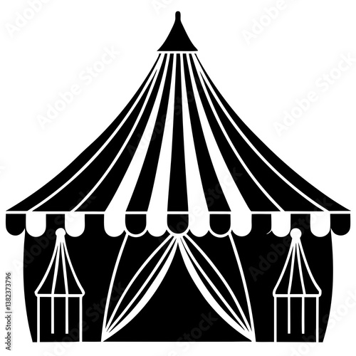 circus tent vector illustration