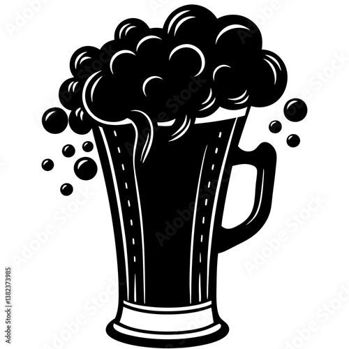 beer mug vector illustration