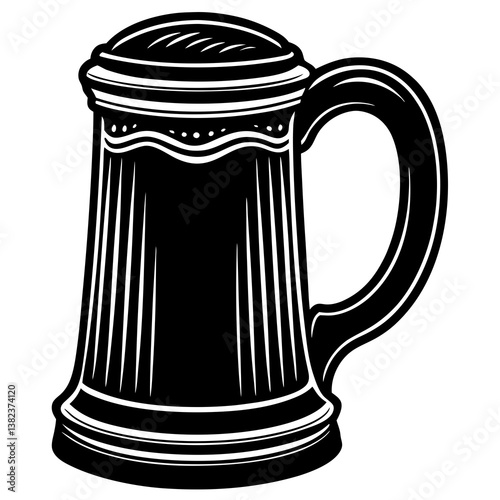 mug of beer isolated
