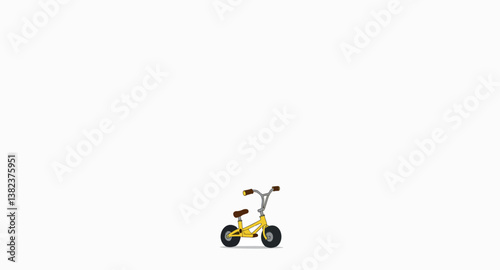 yellow balance bike for children