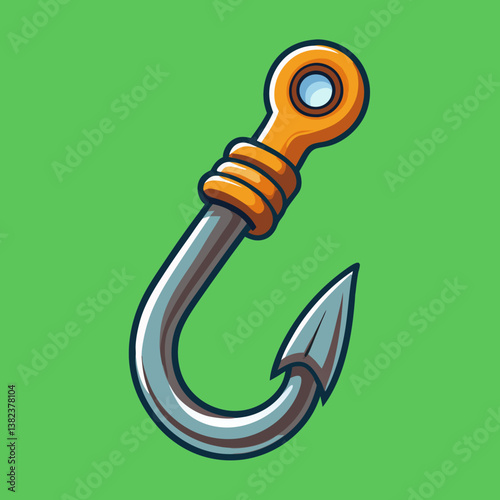 fishing hook vector illustration