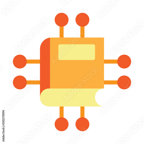 EBooks Vector Flat Icon Design