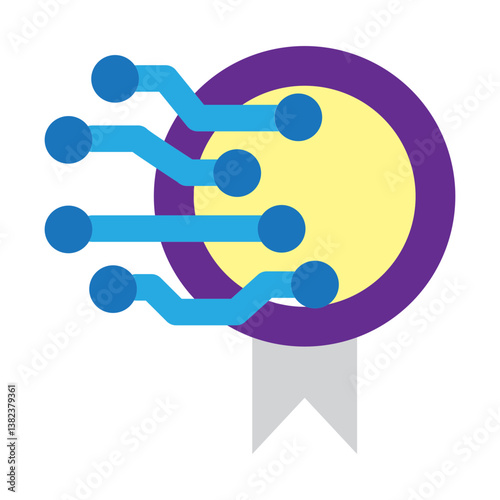 Digital Courses Vector Flat Icon Design