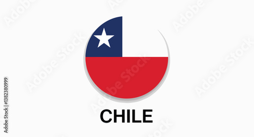 Free Download circular representing the chilean flag - GFXLoad
