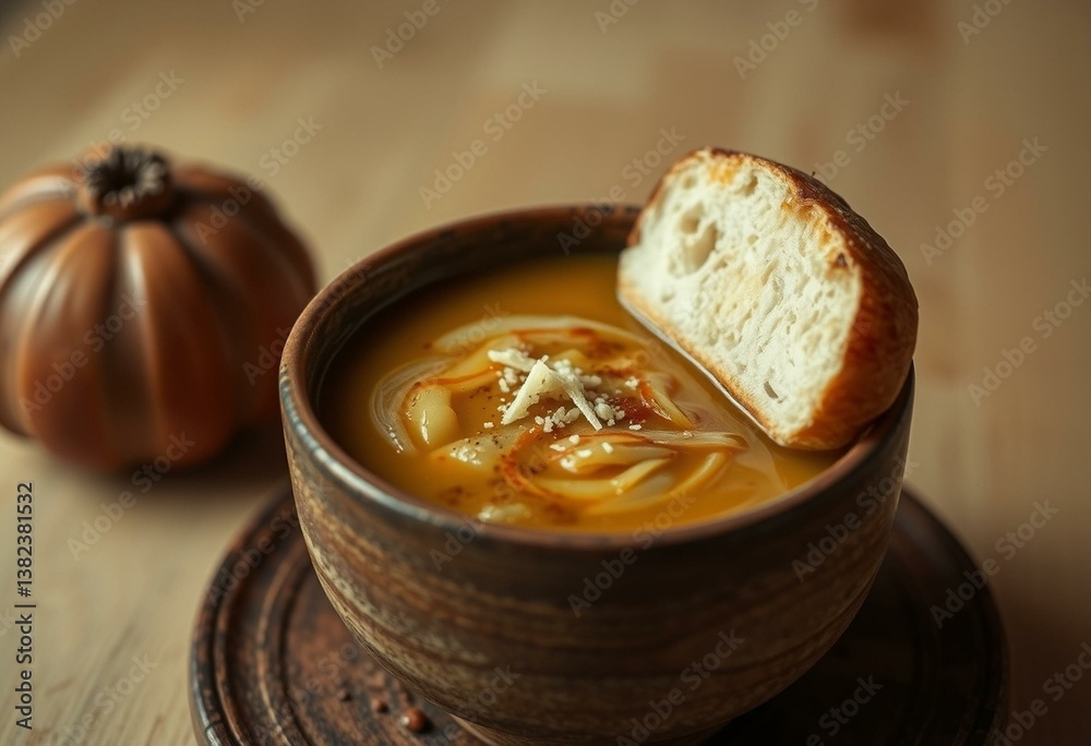 A warm and inviting French Onion Soup A warm and inviting French Onion Soup