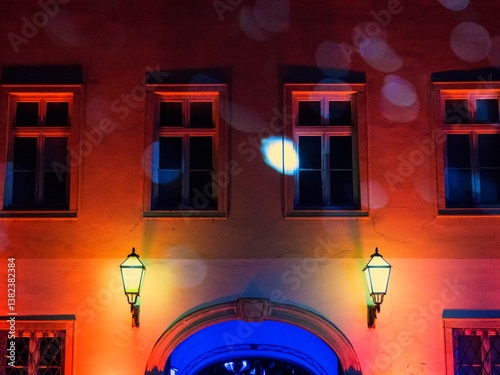 Obraz na płótnie zagreb festival of light show w salonie