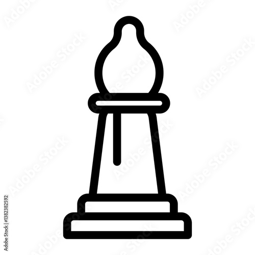 bishop Line Icon
