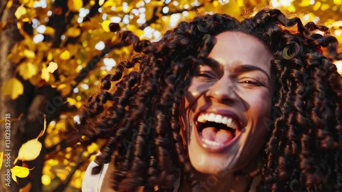 The Woman in Autumn Joy