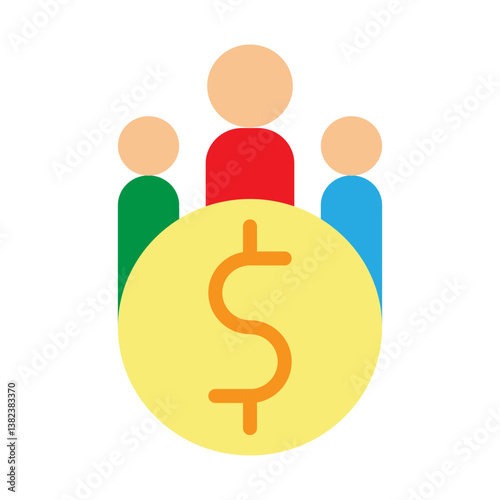 Mutual Funds Vector Flat Icon Design