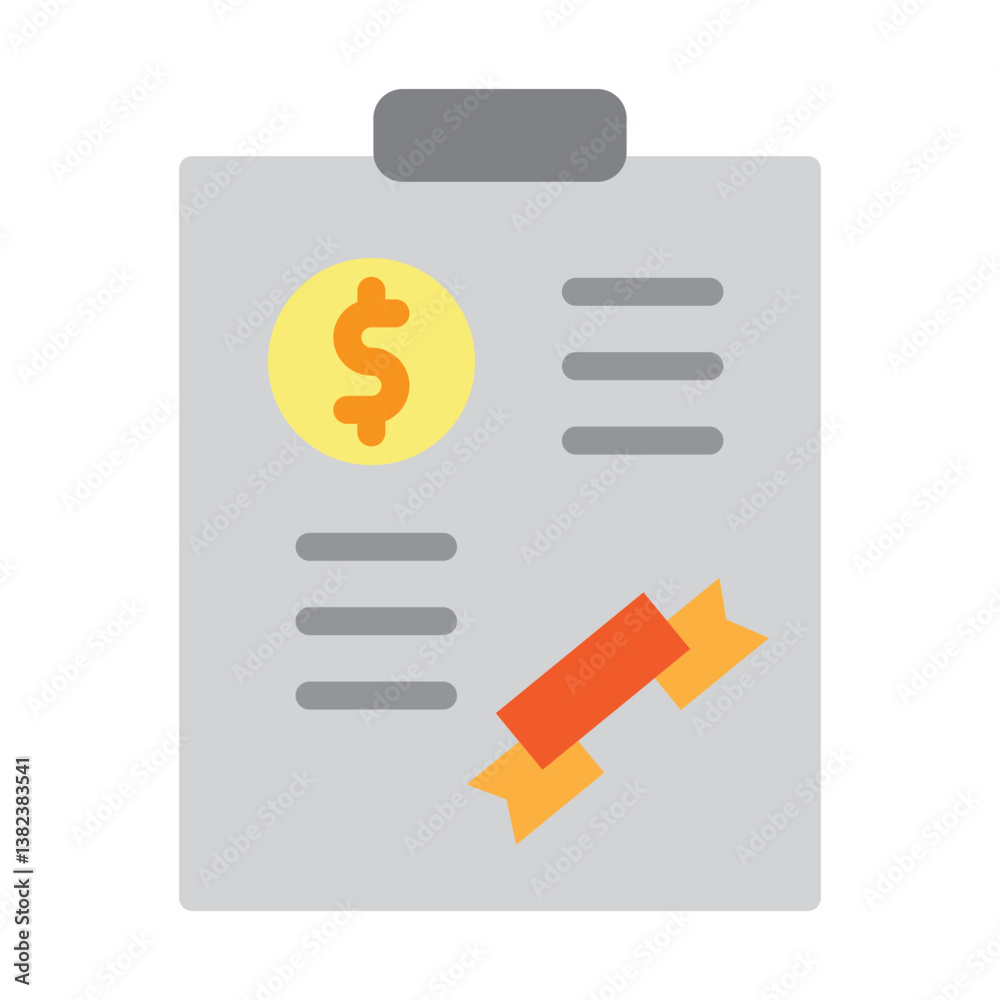 Financial Reporting Vector Flat Icon Design Financial Reporting Vector Flat Icon Design