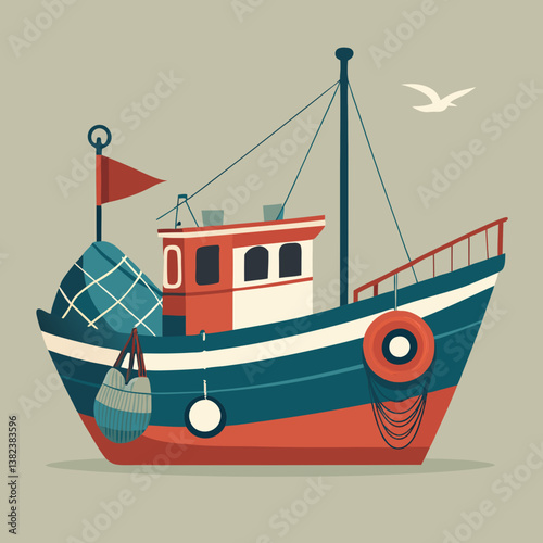 fishing boat in the sea