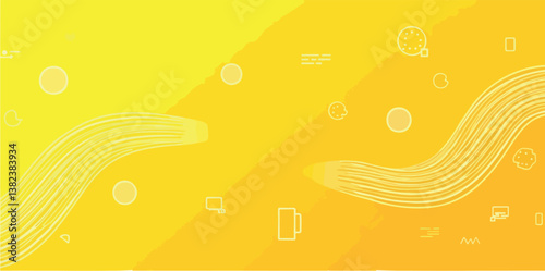 dynamic curves in bright yellow