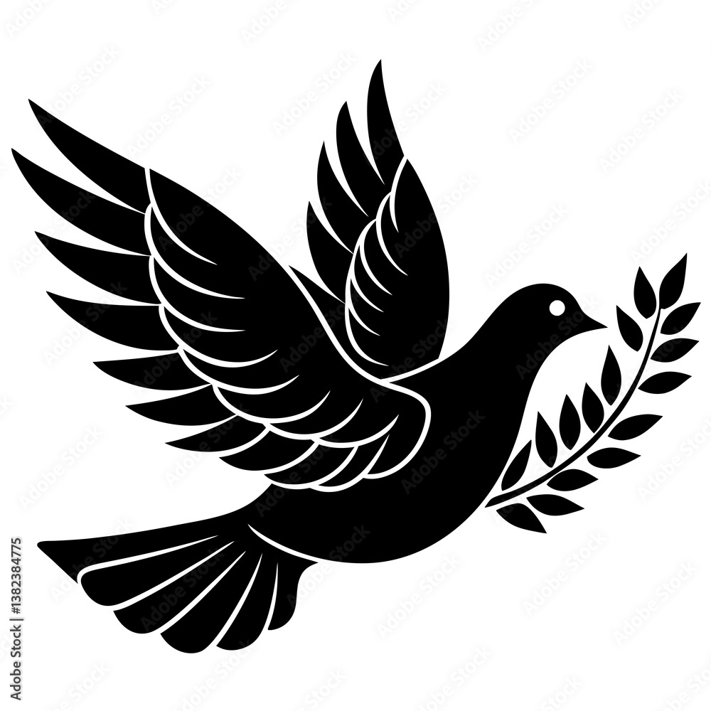Obraz premium dove of peace vector