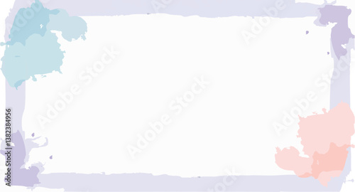 pastel-colored painterly frame with a calming aesthetic