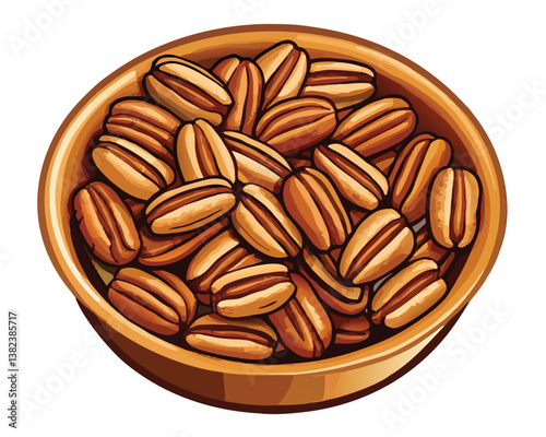 Organic Almond Nuts in Bowl