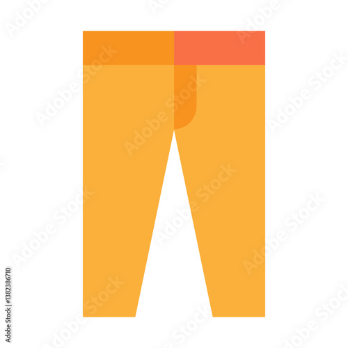 Trouser Vector Flat Icon Design