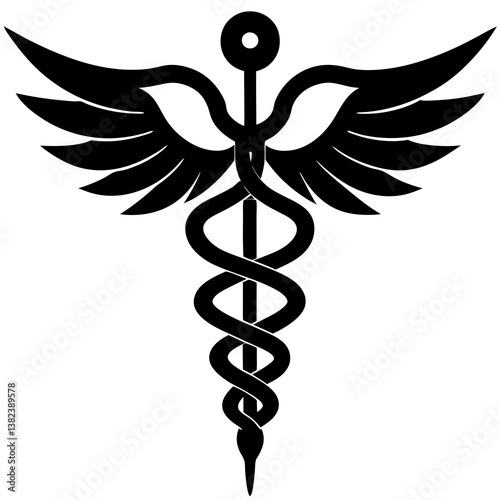 caduceus medical icon