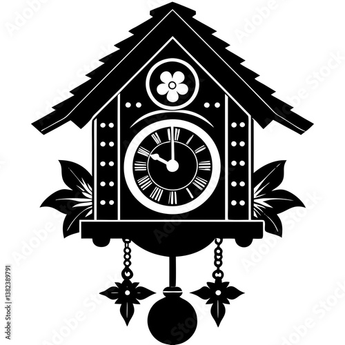 vintage clock icon vector illustration