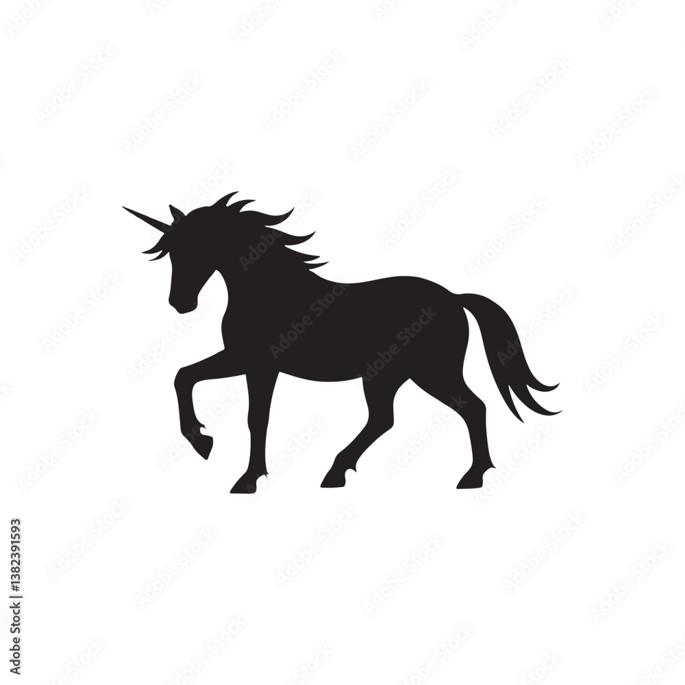 Obraz premium horse silhouette vector