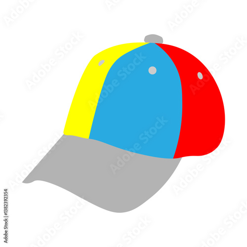 Sports Cap Vector Flat Icon Design