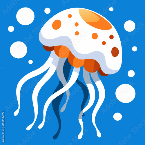 illustration of a jelly a fish