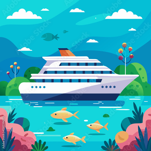 cruise ship in the sea