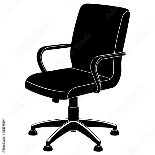 black office chair
