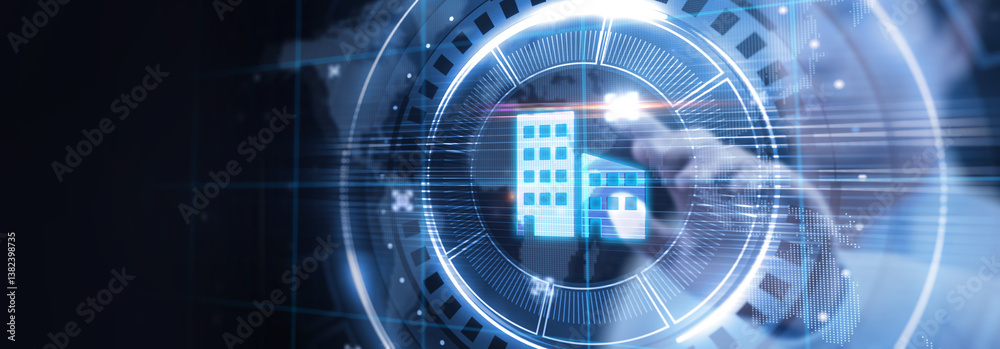 Business, Technology, Internet and network concept. Property management real estate mortgage rent buy concept. Business, Technology, Internet and network concept. Property management real estate mortgage rent buy concept.