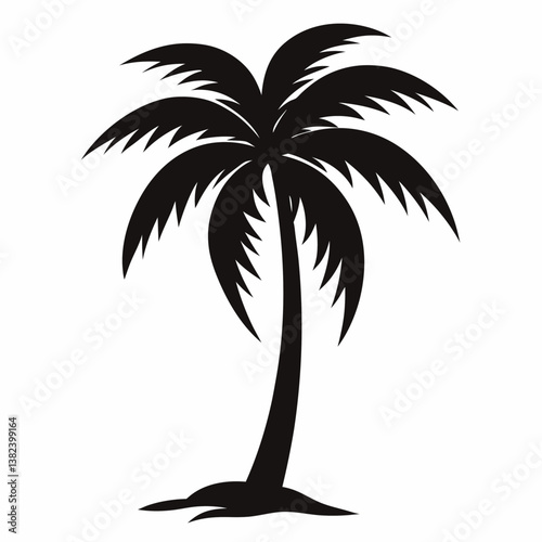 silhouette of palm trees
