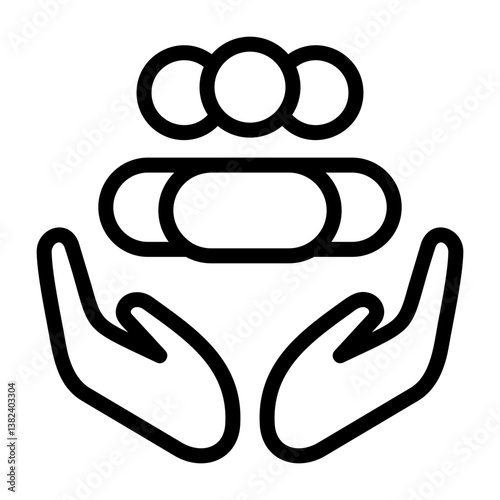 Community Support Outline Style Icon