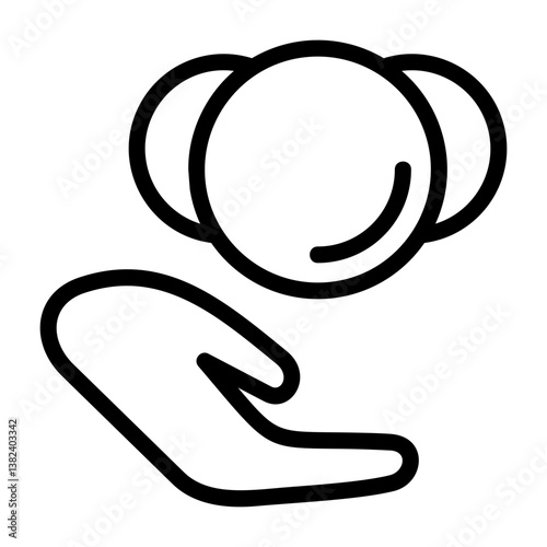 Fundraiser Outline Style Icon
