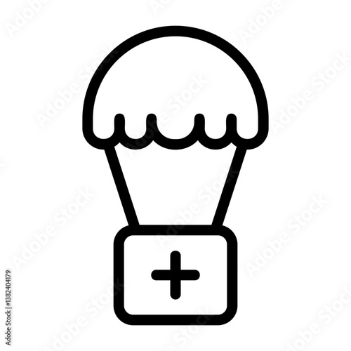 Disaster Relief Fund Outline Style Icon