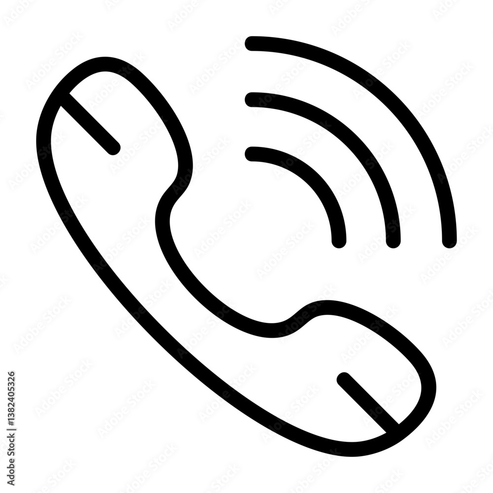 Phone Outline Style Icon Phone Outline Style Icon