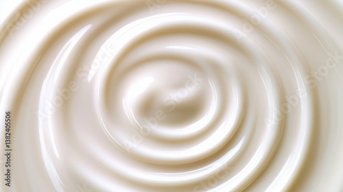 渦を巻く抽象的な白い液体のクローズアップ.