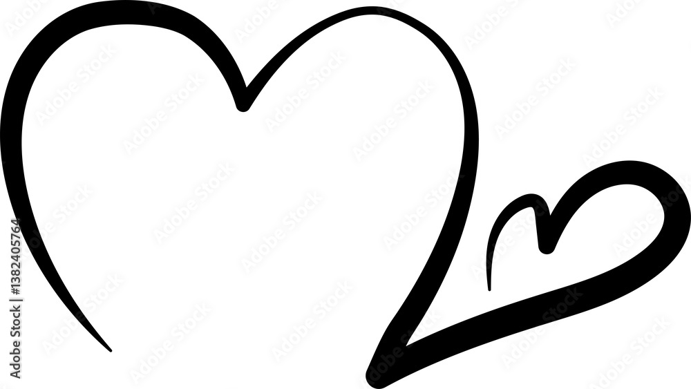 Heart continuous line drawing, love, romance, wedding Heart continuous line drawing, love, romance, wedding