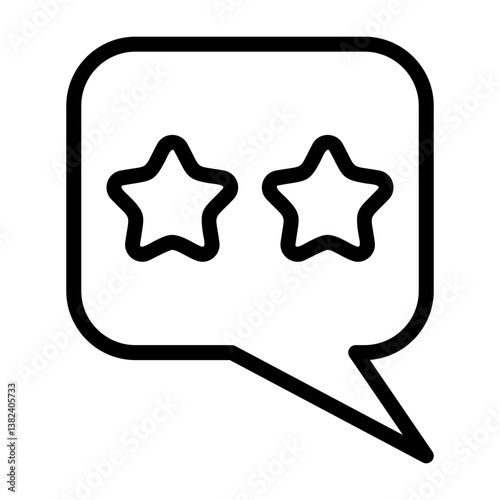 Feedback Outline Style Icon