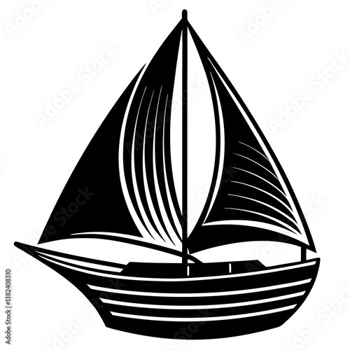 silhouette of a ship