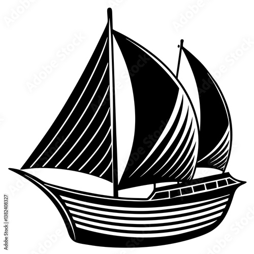 sailing ship vector illustration